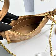Kitlife Dior Miss Caro Diorling Mini Bag with Chain Brown 19x17x7cm  - 6
