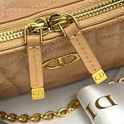 Kitlife Dior Miss Caro Diorling Mini Bag with Chain Brown 19x17x7cm  - 4