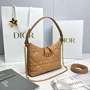 Kitlife Dior Miss Caro Diorling Mini Bag with Chain Brown 19x17x7cm  - 2