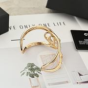 Kitlife Chanel Openwork Teardrop Crystal Bangle - 6