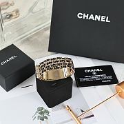 Kitlife Chanel Black Leather Chain Bangle - 5