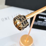 Kitlife Chanel Black Leather Chain Ring - 5