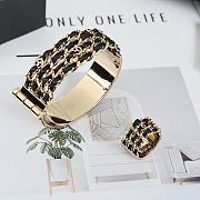 Kitlife Chanel Black Leather Chain Ring - 3