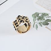 Kitlife Chanel Black Leather Chain Ring - 2
