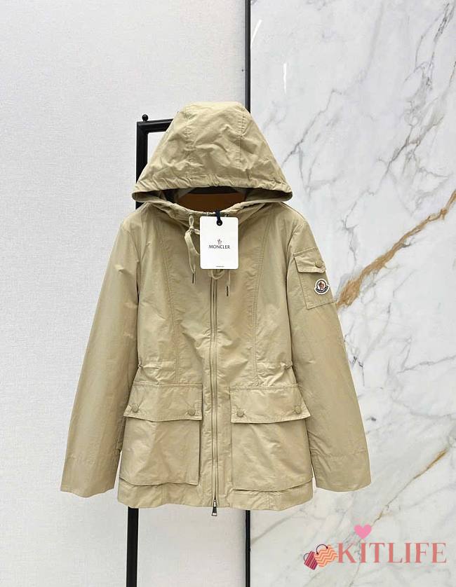 Kitlife Moncler Leandro Hooded Parka Beige - 1