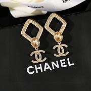 Kitlife Chanel Gold CC Logo Rhombus Earrings - 5