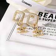 Kitlife Chanel Gold CC Logo Rhombus Earrings - 4