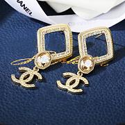 Kitlife Chanel Gold CC Logo Rhombus Earrings - 2