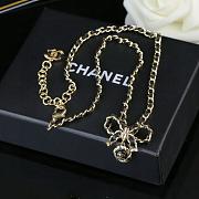 Kitlife Chanel Bow Necklace In Black Lambskin - 1