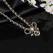 Kitlife Chanel Bow Necklace In Black Lambskin - 6