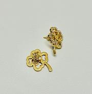 Kitlife Dior CD Shiny Clover Earrings - 2