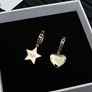 Kitlife Celine Arc de Triomphe Heart & Five-pointed Star Asymmetrical Earrings - 6