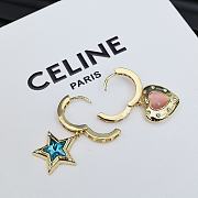 Kitlife Celine Arc de Triomphe Heart & Five-pointed Star Asymmetrical Earrings - 5