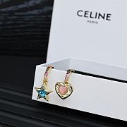 Kitlife Celine Arc de Triomphe Heart & Five-pointed Star Asymmetrical Earrings - 4