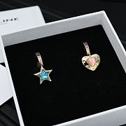 Kitlife Celine Arc de Triomphe Heart & Five-pointed Star Asymmetrical Earrings - 3