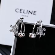Kitlife Celine Arc de Triomphe Asymmetrical Heart Earrings Silver / Gold - 5