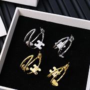 Kitlife Celine Arc de Triomphe Asymmetrical Heart Earrings Silver / Gold - 4