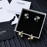 Kitlife Celine Arc de Triomphe Asymmetrical Heart Earrings Silver / Gold - 3