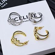 Kitlife Celine Arc de Triomphe Asymmetrical Heart Earrings Silver / Gold - 2
