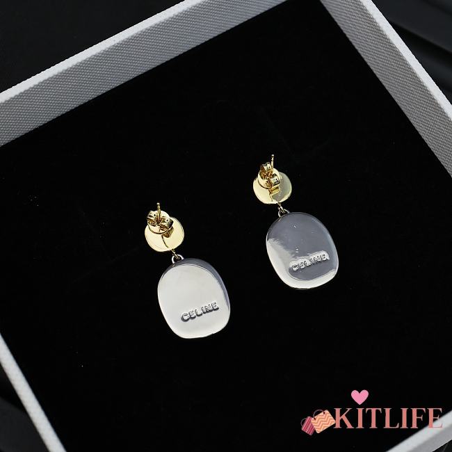 Kitlife Celine Arc de Triomphe Two-Tone Earrings - 1
