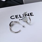 Kitlife Celine Arc de Triomphe Black Heart Earrings Gold / Silver - 5
