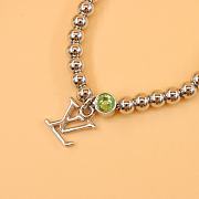 Kitlife Louis Vuitton Silver Small Bead Letter Pendant Bracelet  - 3