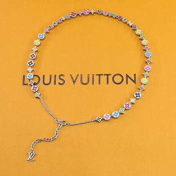 Kitlife Louis Vuitton Monogram Party Rainbow Charm Necklace
