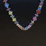 Kitlife Louis Vuitton Monogram Party Rainbow Charm Necklace - 5
