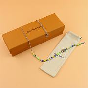Kitlife Louis Vuitton Metal Resin LV Sunrise Bead Necklace Multicolor - 3