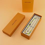 Kitlife Louis Vuitton Metal Resin LV Sunrise Bead Necklace Multicolor - 2