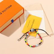 Kitlife Louis Vuitton Metal Resin LV Sunrise Bead Bracelet Black & Multicolor - 5