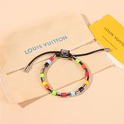 Kitlife Louis Vuitton Metal Resin LV Sunrise Bead Bracelet Black & Multicolor - 3