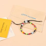 Kitlife Louis Vuitton Metal Resin LV Sunrise Bead Bracelet Black & Multicolor - 2