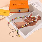 Kitlife Louis Vuitton Metal Resin LV Sunrise Bead Necklace Black & Multicolor - 4