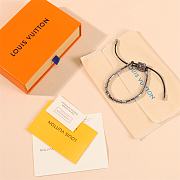Kitlife Louis Vuitton Metal Resin LV Sunrise Bead Bracelet Black & Silver - 6