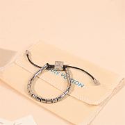 Kitlife Louis Vuitton Metal Resin LV Sunrise Bead Bracelet Black & Silver - 5