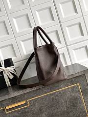 Kitlife Chanel Cerf Large Tote Bag Dark Brown Silver Hardware 24x36x14cm  - 5