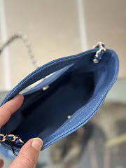 Kitlife Chanel Nano 31 Bag Blue Suede & Calfskin 20x17.5x2.5cm  - 6