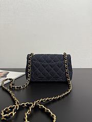 Kitlife Chanel 26p Dark Navy Denim CF Flap Bag 20cm - 5