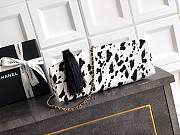 Kitlife Chanel 26A Handbag Black & White Leather 32×32×11cm  - 3