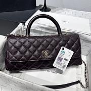 Kitlife Chanel 26P Horizontal Coco Handle Bag Dark Brown 32cm  - 1
