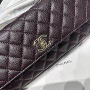 Kitlife Chanel 26P Horizontal Coco Handle Bag Dark Brown 32cm  - 5
