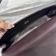 Kitlife Chanel 26P Horizontal Coco Handle Bag Dark Brown 32cm  - 4