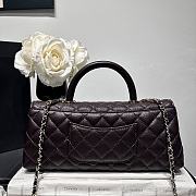 Kitlife Chanel 26P Horizontal Coco Handle Bag Dark Brown 32cm  - 2