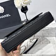 Kitlife Chanel 26P Horizontal Coco Burgundy Handle Bag Black 32cm - 4