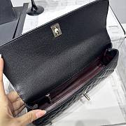 Kitlife Chanel 26P Horizontal Coco Burgundy Handle Bag Black 32cm - 3