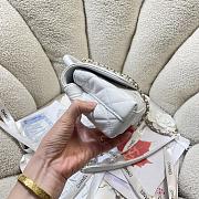 Kitlife Chanel 26P Horizontal Coco Handle Bag White 32cm  - 4