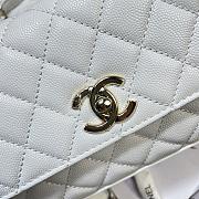 Kitlife Chanel 26P Horizontal Coco Handle Bag White 32cm  - 2