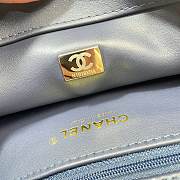 Kitlife Chanel 26P Horizontal Coco Handle Bag Blue Denim 32cm  - 6