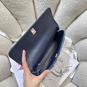 Kitlife Chanel 26P Horizontal Coco Handle Bag Blue Denim 32cm  - 5
